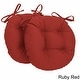 preview thumbnail 18 of 20, 16-inch Round Indoor Twill Chair Cushions (Set of 2 or 4) - 16 x 16