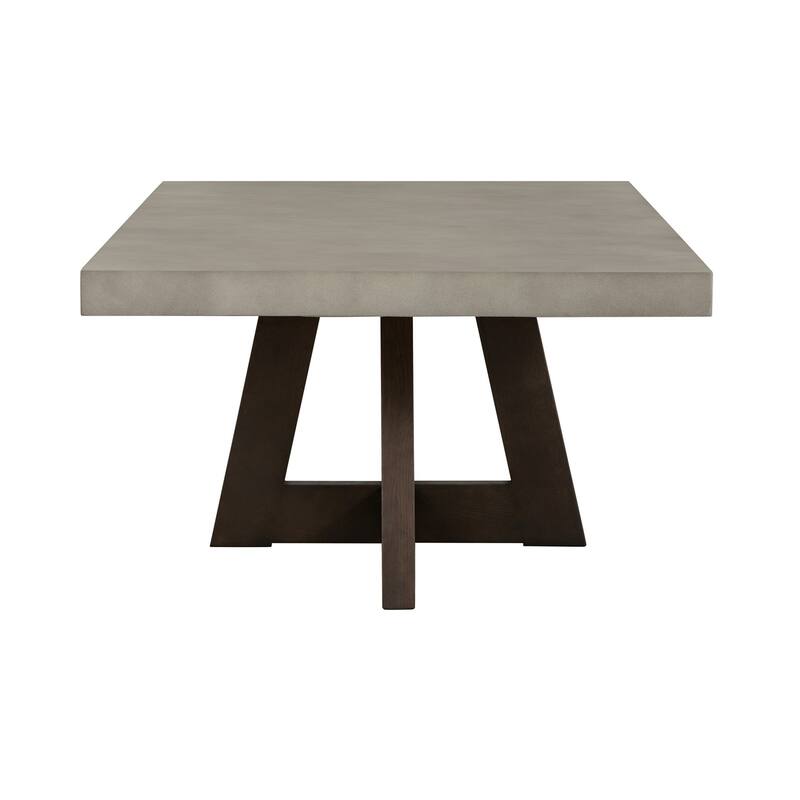 Elodie Grey Concrete and Dark Grey Oak Rectangle Coffee Table