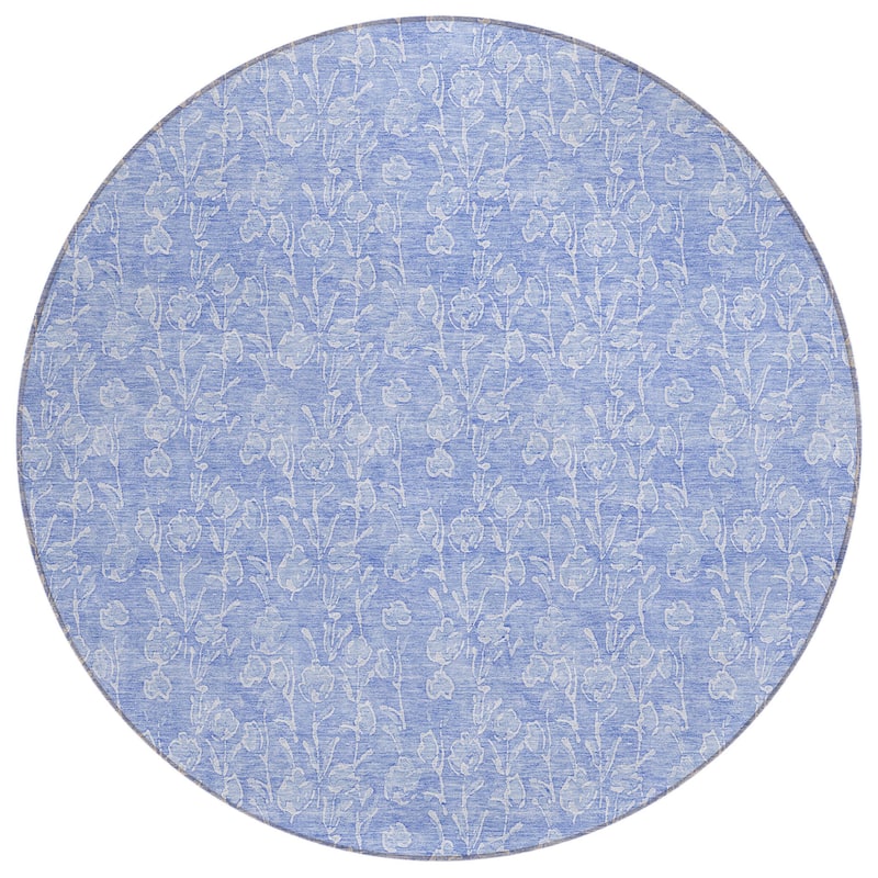HomeRoots Floral Transitional Rectangle Outdoor Rug