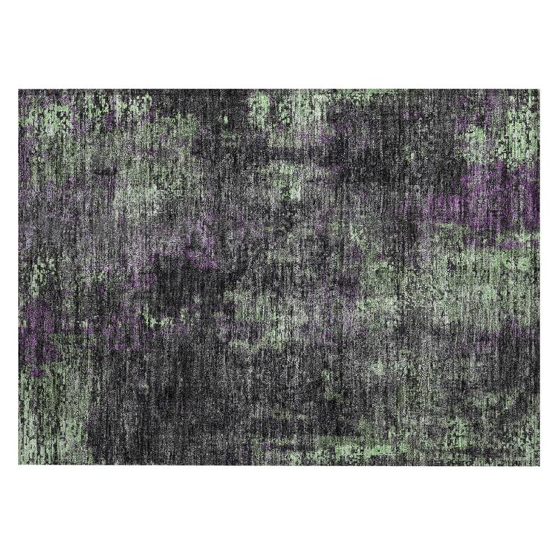 Machine Washable Indoor/ Outdoor Chantille Contemporary Abstract Rug