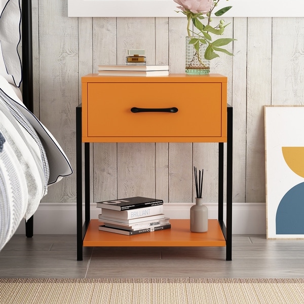 1-drawer Modern Nightstand. Opens flyout.