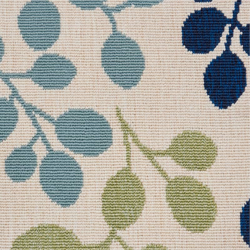 Nourison Caribbean Indoor/Outdoor Modern Floral Area Rug