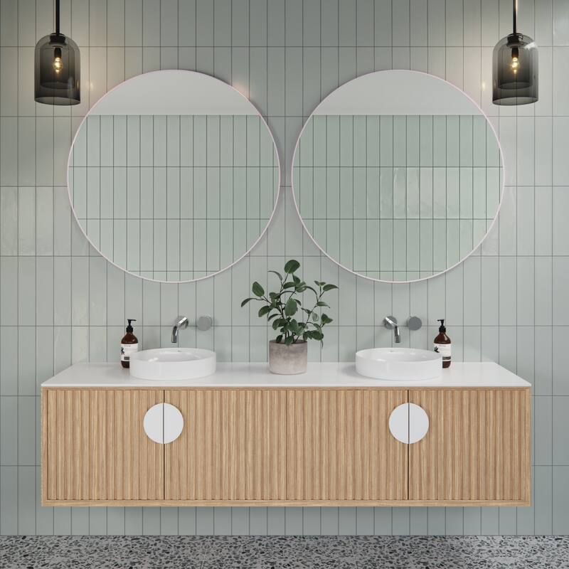Glass Warehouse SF-R-36 Leia 36" Diameter Contemporary Circular Framed