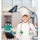 preview thumbnail 4 of 4, DolliBu Grey Penguin Doctor Plush Toy with Cute Scrub Uniform and Cap - 6.5 inches
