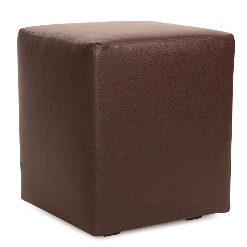 Allan Andrews Universal Cube Ottoman with Slipcover, Avanti Collection - Brown