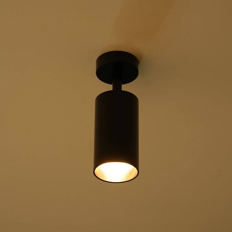 Modern Brass 1-Light Ceiling Spotlight - Adjustable