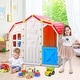 preview thumbnail 2 of 4, Outdoor Playhouse Cottage Toddler Play House w/Working Door