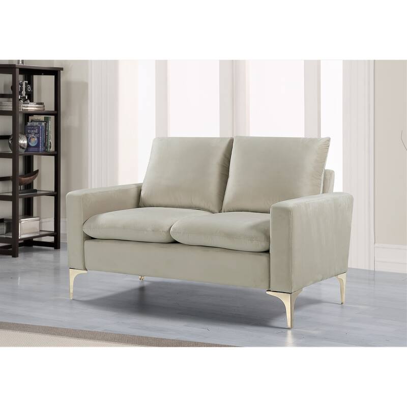 Buchan 54.7'' Velvet Square Arm Loveseat