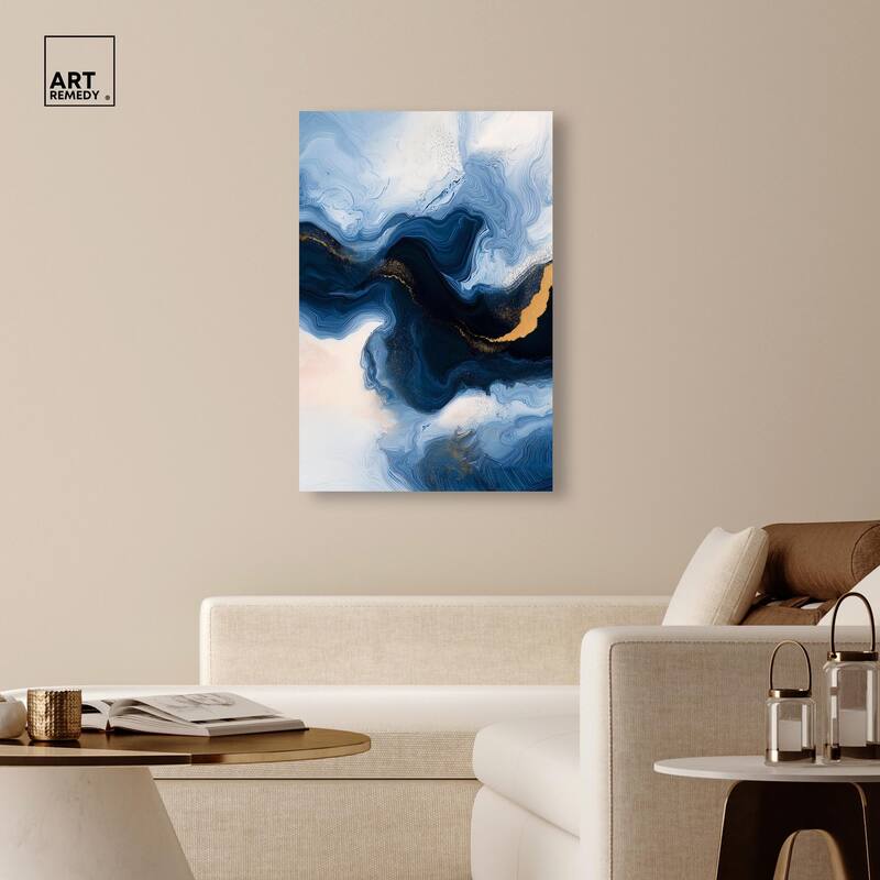 Blue Deep II Canvas by Art Remedy, Gallery Wrapped