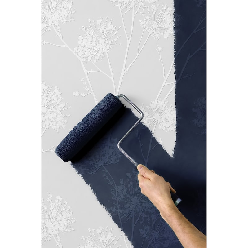 Seabrook Designs Off-White Dandelion Fields Paintable Unpasted Wallpaper - 20.9 in. W x 33 ft. L