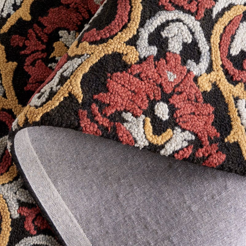 SAFAVIEH Handmade Blossom Parthenia Floral Wool Rug