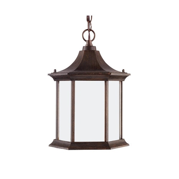 Sea Gull Lighting 69136BLE08 1-Light Ardsley Court Outdoor Pendant Rust Patina - patina finish
