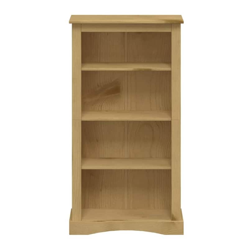 vidaXL 3/4-Tier Bookcase Mexican Pine Corona Range Multi Colors 39.4"/59.1"
