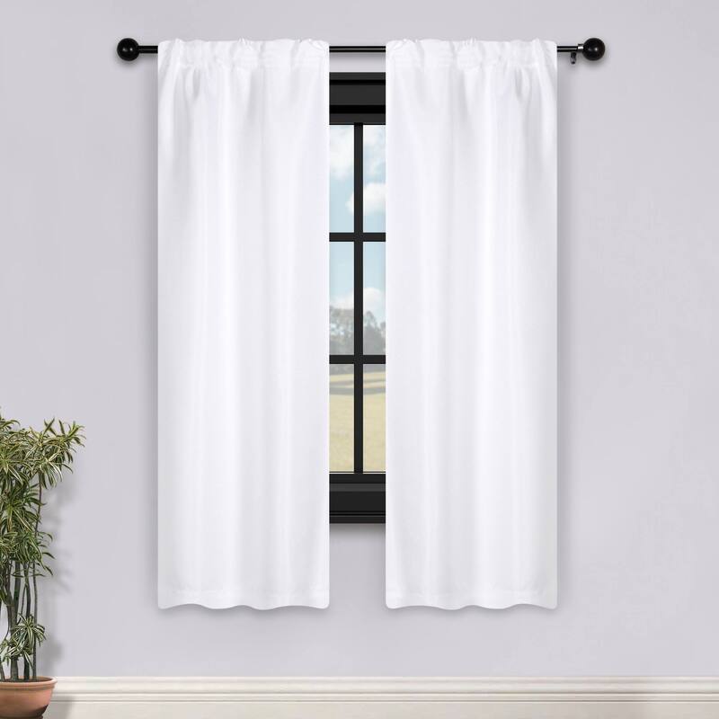 Superior Jaxon Washable Room Darkening Curtains, Set of 2 Panels