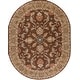 preview thumbnail 36 of 53, Artistic Weavers Coliseum Hand Tufted Traditional Border Wool Area Rug 8' x 10' Oval - Brown/Camel