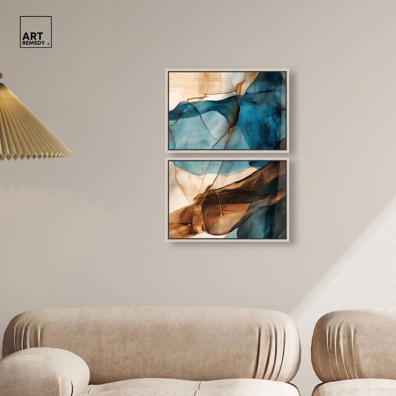 Glitch Aesthetic III Canvas Set of 2 by Art Remedy