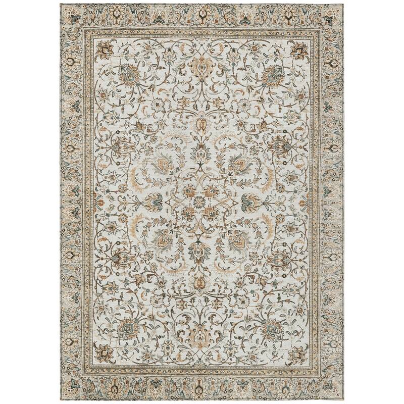 Machine Washable Indoor/ Outdoor Traditional Arvada Chantille Rug