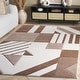 preview thumbnail 4 of 84, SAFAVIEH Hollywood Tatianna Mid-Century Modern Abstract Rug 8' x 10' - Ivory/Brown - Rectangle