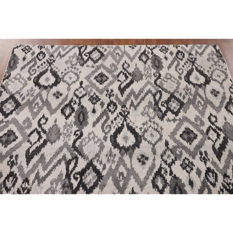 Art & Craft Turkish Rug Machine Made Geometric Carpet - 5'0" x 8'0"