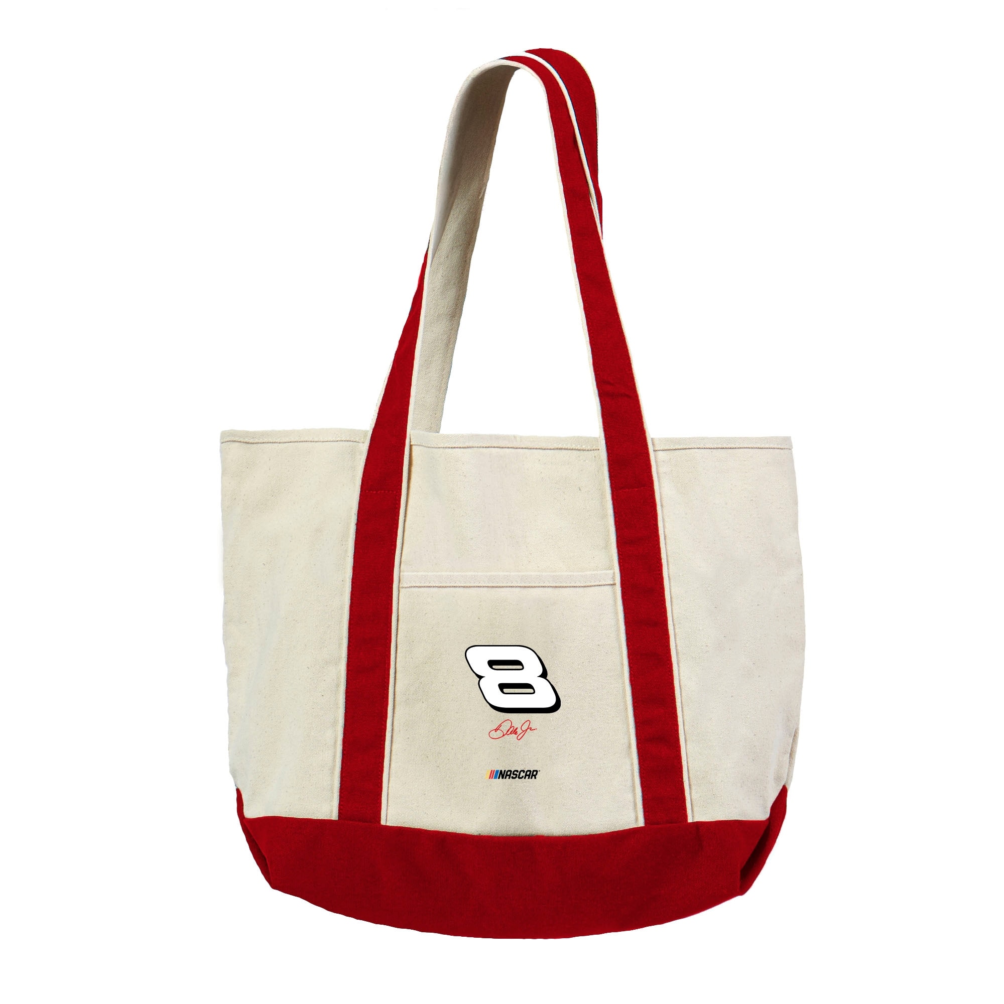 NASCAR Number Canvas Tote with Colored Strap