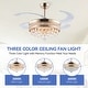 preview thumbnail 26 of 62, 48-Inch Crystal Fandelier with 4 Retractable Blades, Dimmable LED, App and Remote Control - 48 Inches