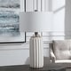 preview thumbnail 7 of 5, Uttermost Azariah White Crackle Table Lamp