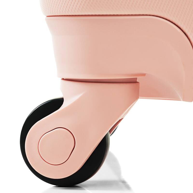 3-Piece, 20, 24, 28-Inch Modern Hard Shell Luggage with TSA Lock and Spinner Wheels, for Boarding Travel, Pink