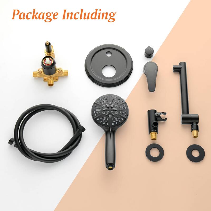 Wall Mounted Tub Filer With Hand Shower Single Handle Tub Faucet With sprayer Modern Bathtub Faucet Set With Tub Spout And Valve