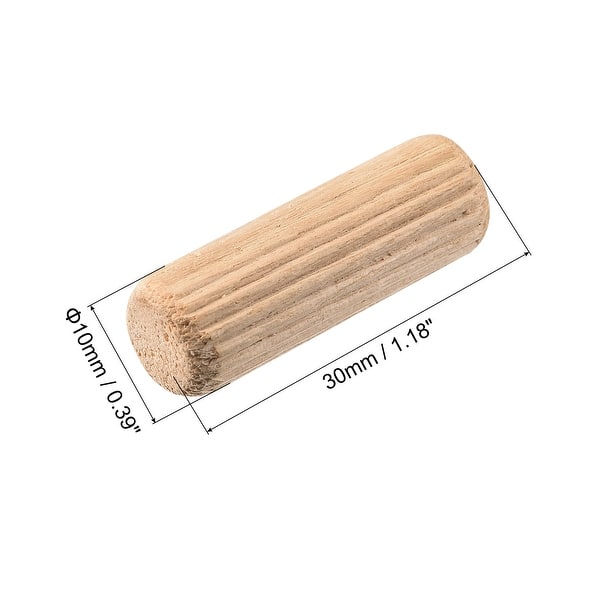 SENJEOK 1000 PCS 5/16 Inch Wooden Dowel Pins, Sall Fluted Dowel Pins