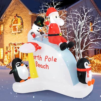 Costway 6 Ft Christmas Inflatable with LED lights Indoor/Outdoor - See Details