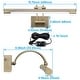 preview thumbnail 4 of 5, LED Picture Light, 2700K/3000K/4000K Selectable, Antique Brass - 2PACK
