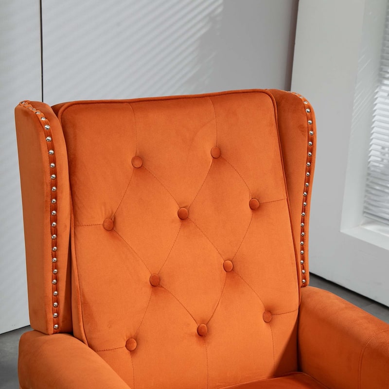 Wood Frame Armchair, Modern Accent Chair Lounge Chair for Living Room