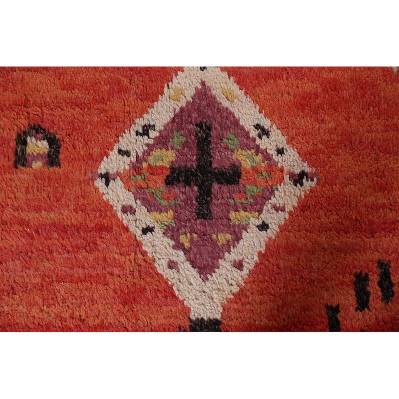 Tribal Oriental Moroccan Dining Room Area Rug Wool Hand-knotted Carpet - 8'0" x 11'0"