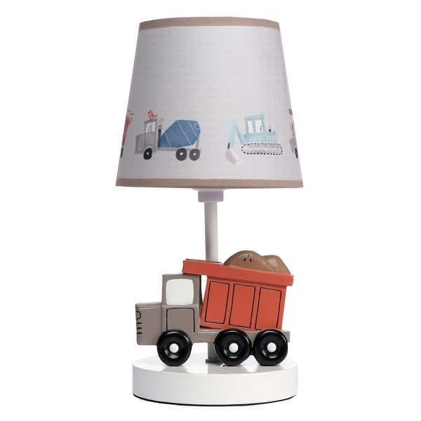 slide 2 of 5, Bedtime Originals Construction Zone Truck Nursery Lamp with Shade & Bulb
