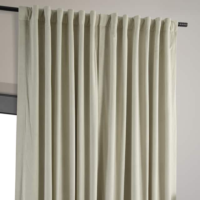 Exclusive Fabrics Signature Extra Wide Blackout Velvet Curtain (1 Panel)