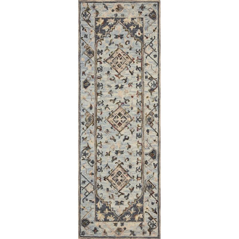 Alexander Home Karrie Hand-hooked Bordered Wool Area Rug