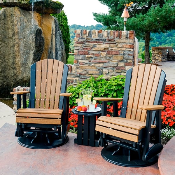 Poly Lumber Adirondack Swivel Glider Chair