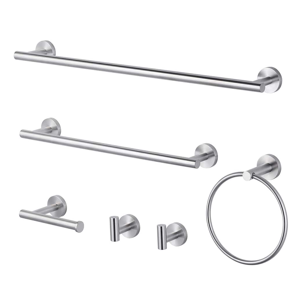 WOWOW 6-Piece Bath Hardware Set with Mounting Hardware