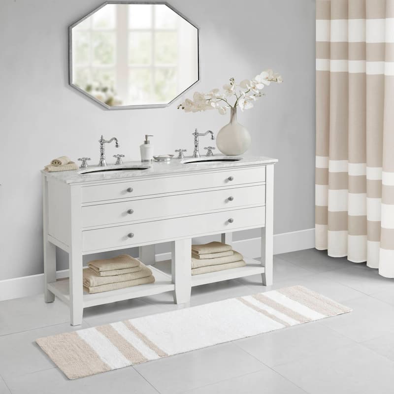 Madison Park Spa Cotton Reversible Bath Rug