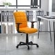 preview thumbnail 1 of 11, Mid-Back Quilted Vinyl Swivel Task Office Chair with Arms Orange