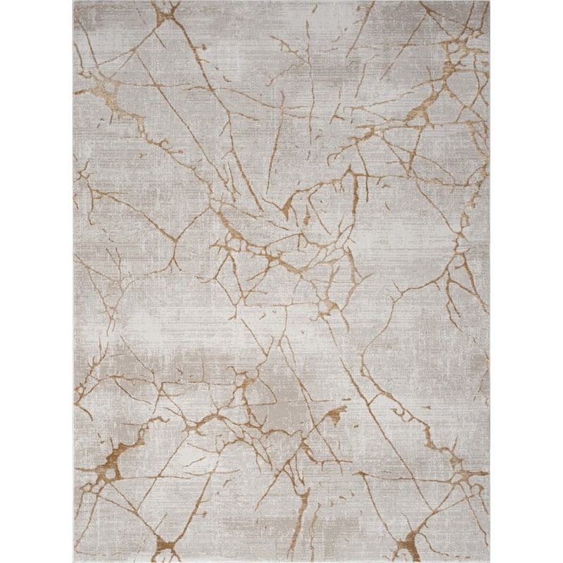 Elegance GC_CNC6004 Gold Area Rug - 5'3 x 7'3