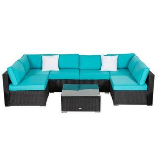 Shop Kinbor 7 Piece Patio Cushion Cover Outdoor Seat Cushion Cover Replacement Cushion Cover Set Overstock 28182568