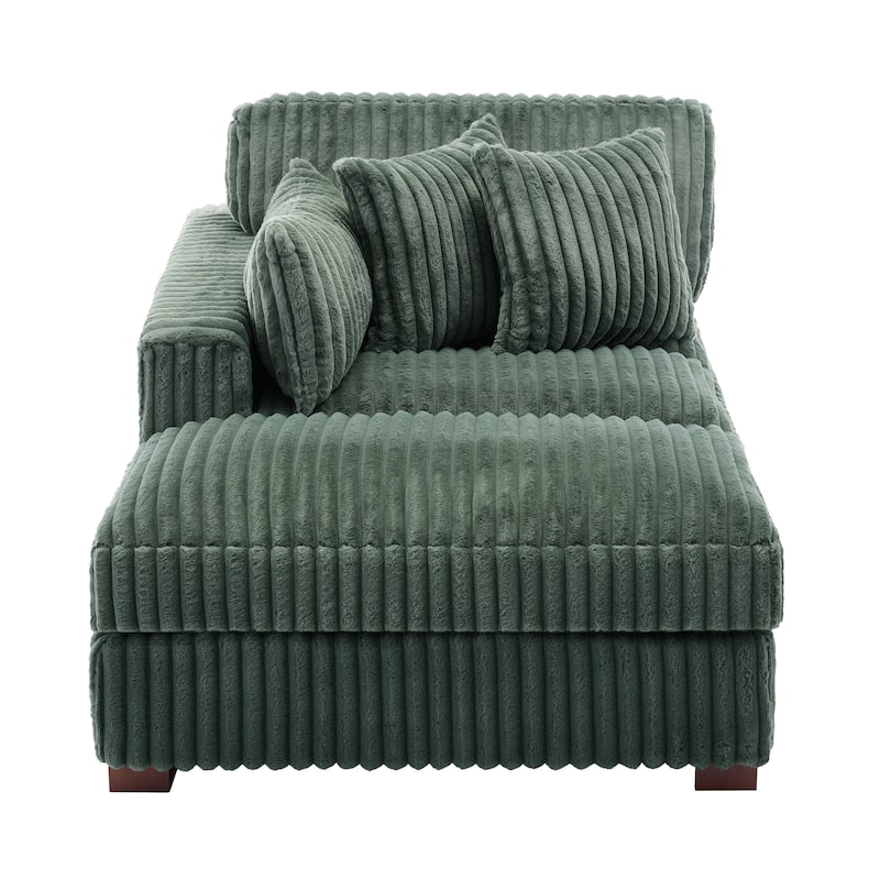 Modern Indoor Chaise Lounge Couch with Pillows