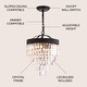 preview thumbnail 30 of 48, Gaines Crystal LED Chandelier, Polished Nickel/Clear by JONATHAN Y