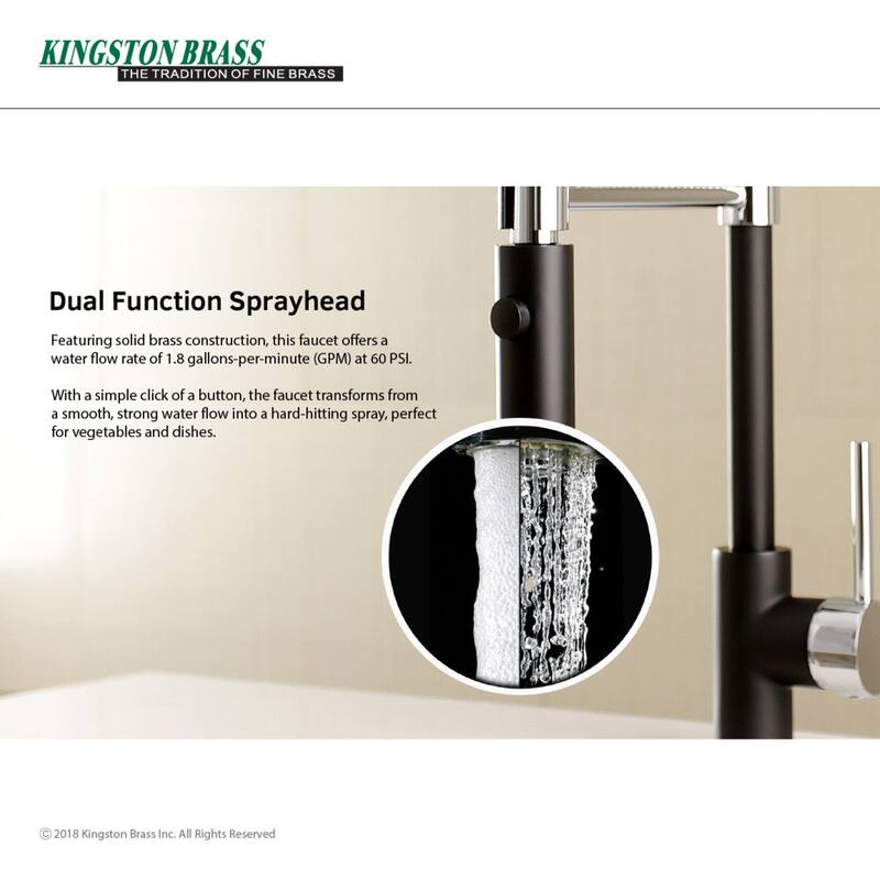 Kingston Brass Concord Single-Handle Pre-Rinse Kitchen Faucet