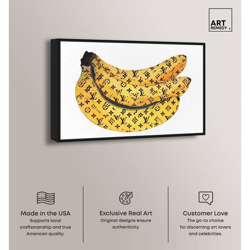 Fashion Bananas Canvas by Art Remedy