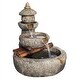 preview thumbnail 2 of 1, Design Toscano Tranquil Springs Pagoda Garden Fountain