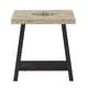 preview thumbnail 27 of 35, Bryson Rustic X-Base End Table with Shelf by iNSPIRE Q Classic