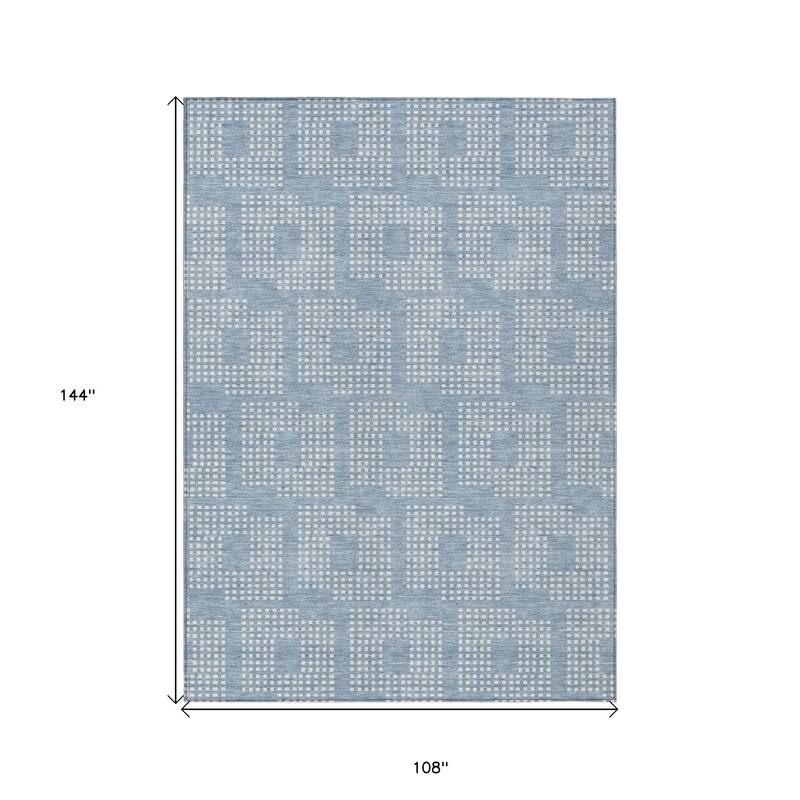 HomeRoots Geometric Transitional Rectangle Outdoor Rug