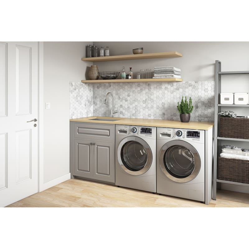 Ruvati 21" x 18" x 12" Deep Laundry Utility Sink Undermount 16 Gauge Stainless Steel - RVU6121